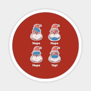 SANTA FACE MASK Magnet